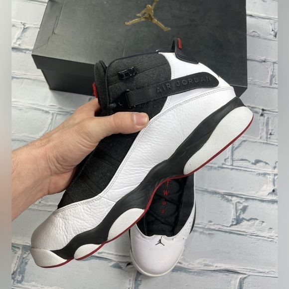 Air Jordan 6 Rings Basketball White Black Gym Red 322992-012 Size 11.5 W Box - Picture 10 of 13